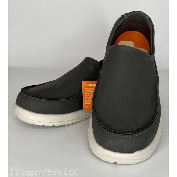 Charcoal Comfortable Slip On Work Leisure Loafer Shoes Men's Size 7 Women's 9 - Picture 8 of 11